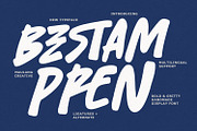 Bestam Pren Bold Gritty Handmade, a Handwritten Font by Maulana Creative (Thumbnail 1 of 7)