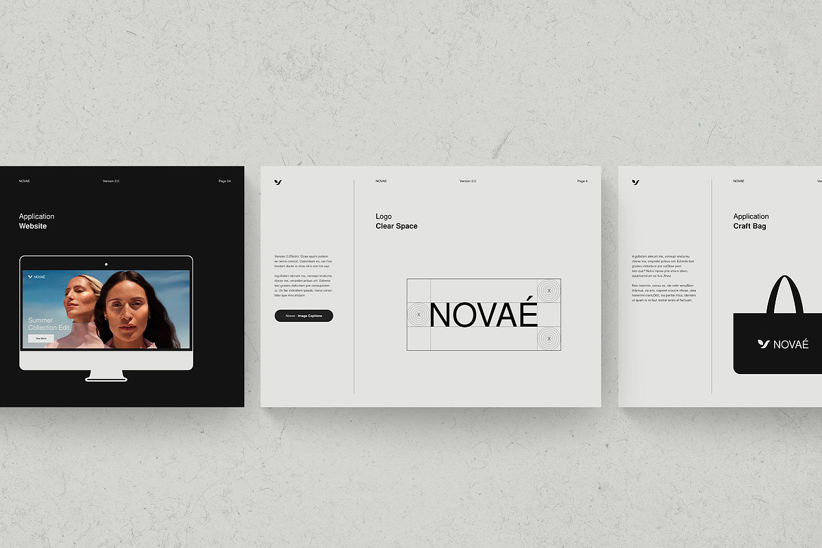 NOVAÉ · Brand Guidelines | CANVA, a Brochure Template by KreateTribe (Photo 10 of 11)