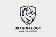 Dragon Powerful Emblem Logo Design, a Branding & Logo Template by Megafox Studio (Thumbnail 2 of 2)