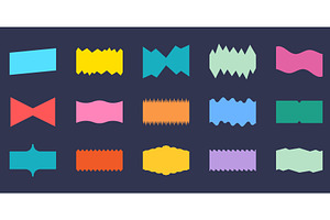 Abstract Colorful Simple Shapes Set, an Illustration by Vector Creator