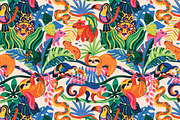 WILD JUNGLE, a Pattern Graphic by PenguinHouse (Thumbnail 2 of 9)