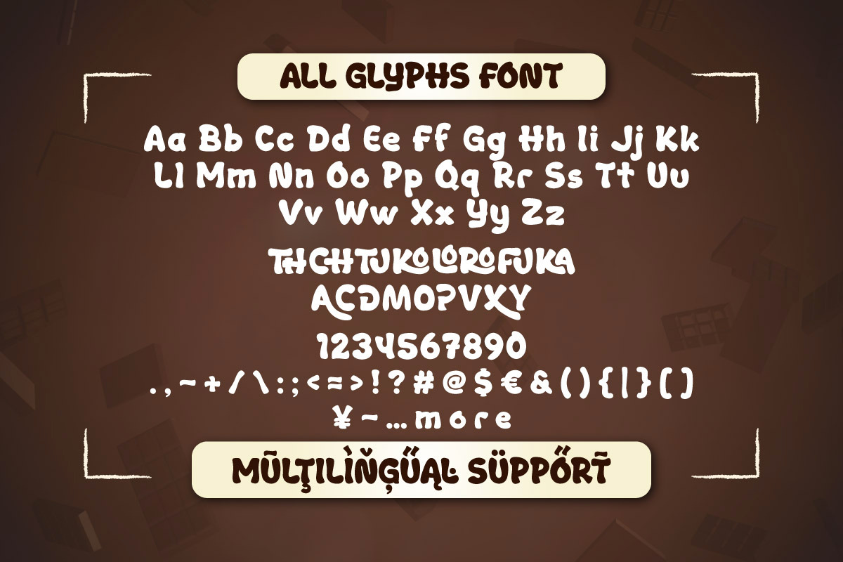 Tukofu Rocho - Choco Display Font, a Sans Serif Font by productype1 (Photo 10 of 10)