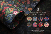 Vintage Floral Pattern & Elements, a Decorative Illustration by Artifactory Studios (Thumbnail 3 of 6)