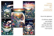 World In A Cup Illustrations, a Decorative Illustration by The Dutch Lady Designs (Thumbnail 6 of 7)