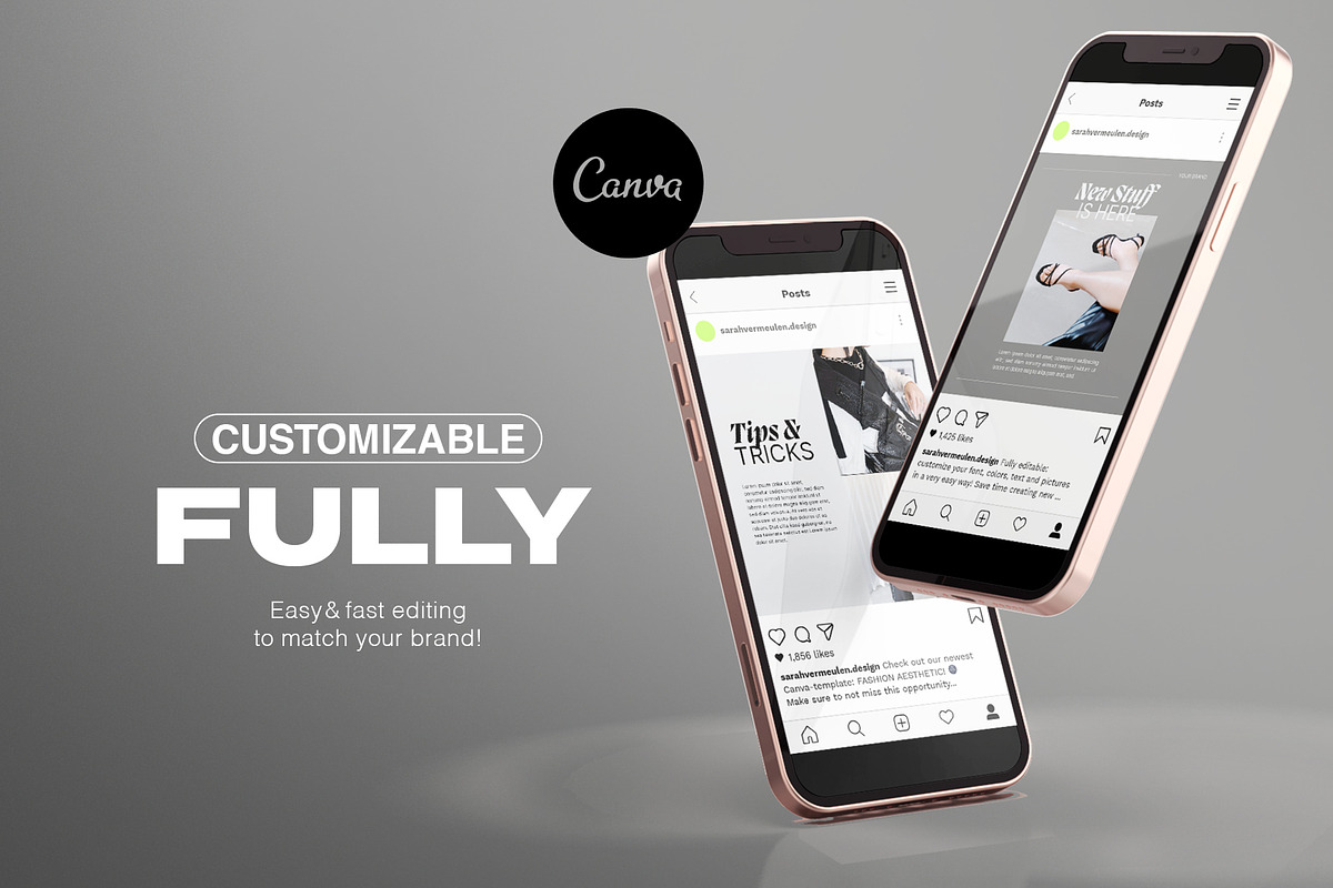 Instagram SocialMedia CANVA Fashion, a Social Media Template by Vermeulen Design Studio (Photo 3 of 4)