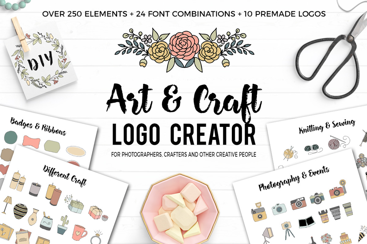Art and Craft Logo Creator, a Branding & Logo Template by SwitzerShop (Photo 1 of 7)
