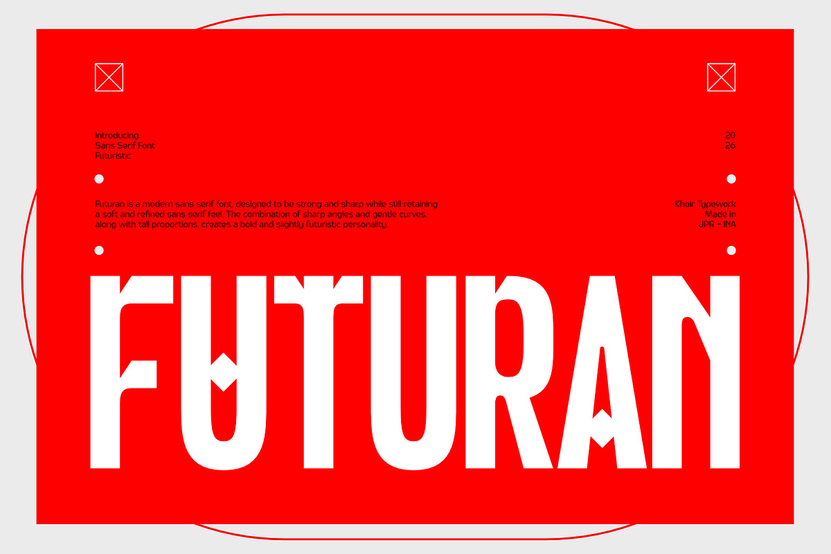 futuran - Sans serif, a Sans Serif Font by Khoir (Photo 1 of 9)