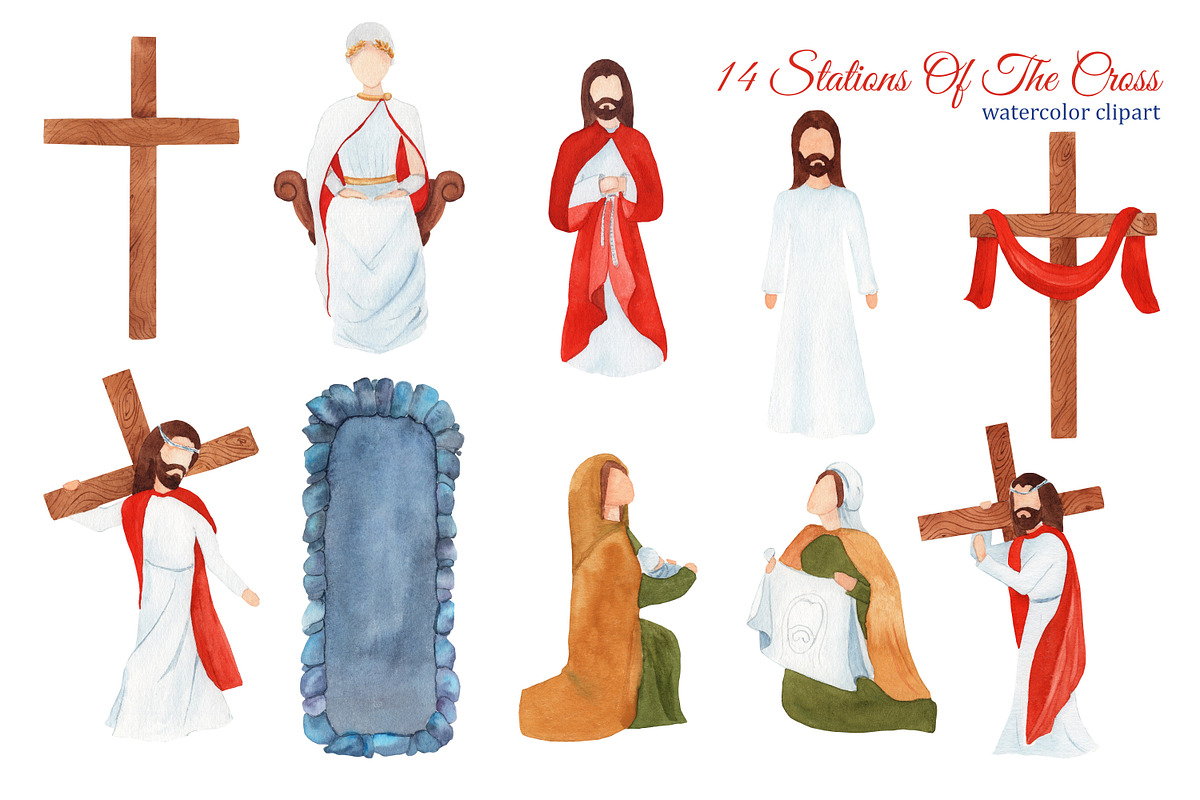 The Fourteen Stations Of The Cross, a Person Illustration by s.yanyeva (Photo 4 of 4)