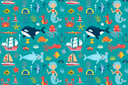 SEA cute vector set, an Animal Illustration by Anna Guz's Store (Thumbnail 4 of 5)