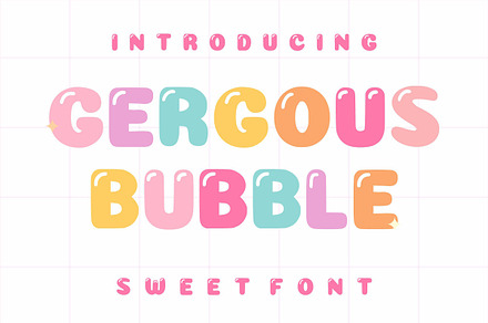 Gergous Bubble, a Font by Limited.studio