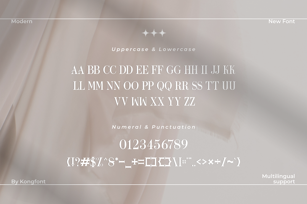 Galleria - A Modern Classy SerifFont, a Serif Font by overlaytemplates (Photo 4 of 6)