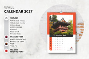 Minimalist 2027 Wall Calendar, a Stationery Template by MstArtwork (Thumbnail 4 of 7)