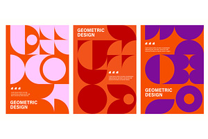 Modern geometric posters, a Decorative Illustration by Buch&Bee