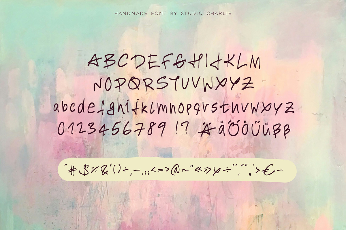 Alvine - A Handwritten Chaos Font, a Handwritten Font by Studio-Charlie (Photo 2 of 2)