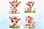 Adorable Baby Giraffe with Pin, a Seasonal Illustration by Rose Art (Thumbnail 3 of 7)