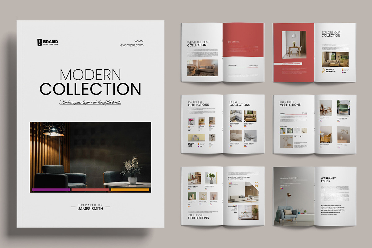 Modern Furniture Catalog Brochure, a Brochure Template by ContestDesign (Photo 1 of 3)