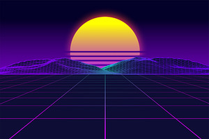 Vaporfuturism OTF Retro Wave Font