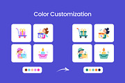 160 Shopping Flat Icons Bundle, an Emoji Icon by Prosymbols (Thumbnail 6 of 12)