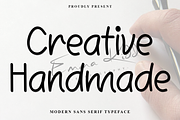 Creative Handmade, a Sans Serif Font by InermediaSTUDIO (Thumbnail 1 of 7)