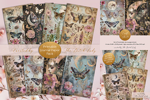 Butterflies & Moons Decoupage Set