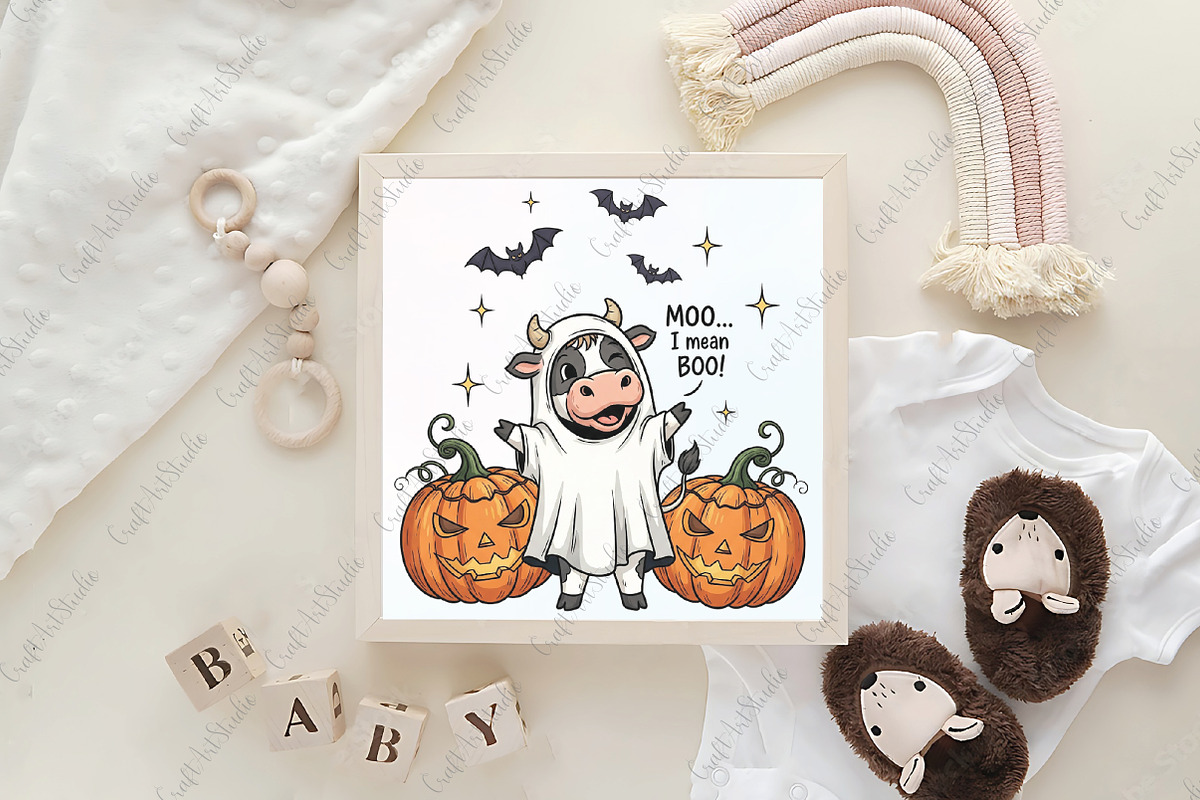 Vintage Halloween Farm PNG Bundle, an Illustration by CraftArtStudio (Photo 6 of 6)