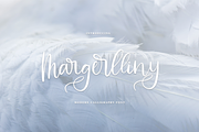 Margerlliny-Modern calligraphy font, a Script Font by Quothron (Thumbnail 1 of 6)
