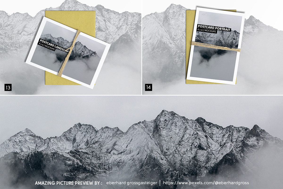 Postcard With Envelope Mockups BUNDL, a Print Template by Kongkow (Photo 8 of 14)