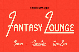 Fantasy Lounge Retro Sans Serif