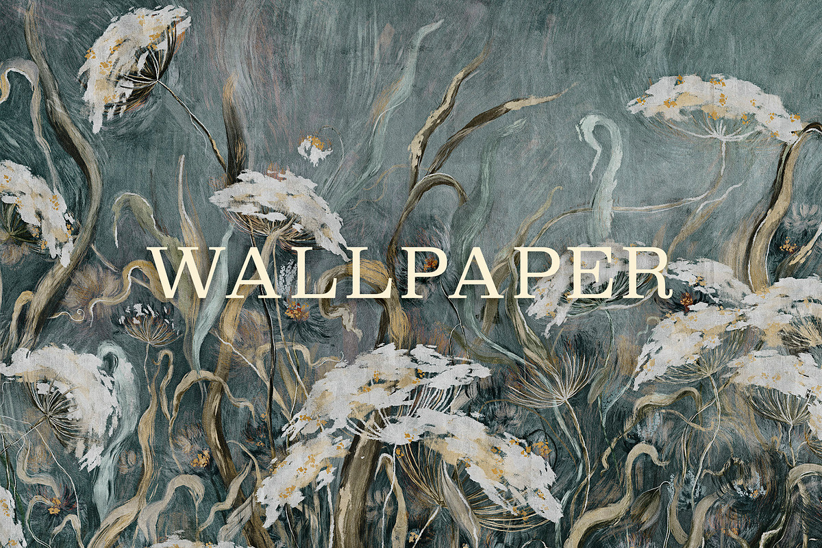 Wallpaper Slumber of the Field Herbs, a Wallpaper Graphic by apollinariia_shop (Photo 1 of 8)