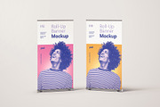 Rollup Banner Mockup Set, a Print Template by mockupatelier (Thumbnail 9 of 12)