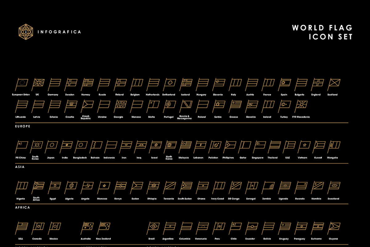 Infografica World Flag Icons, an Icon by Infografica (Photo 3 of 4)