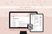 Client Dashboard Notion Template, a Templates & Theme by bellaROSEworkshop (Thumbnail 3 of 10)