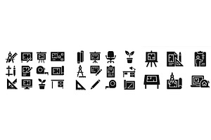 Creative workspace icons depicting, a Technology Illustration by ZinetroN