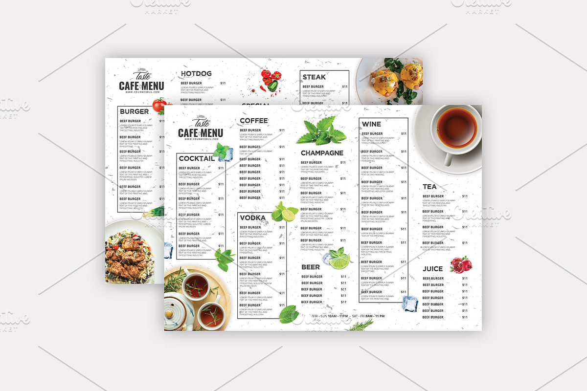 Restaurant Menu Template, a Flyer Template by Stock_Design (Photo 2 of 2)