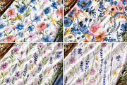wildflower seamless patterns, a Pattern Graphic by DreamCafeArt (Thumbnail 2 of 5)