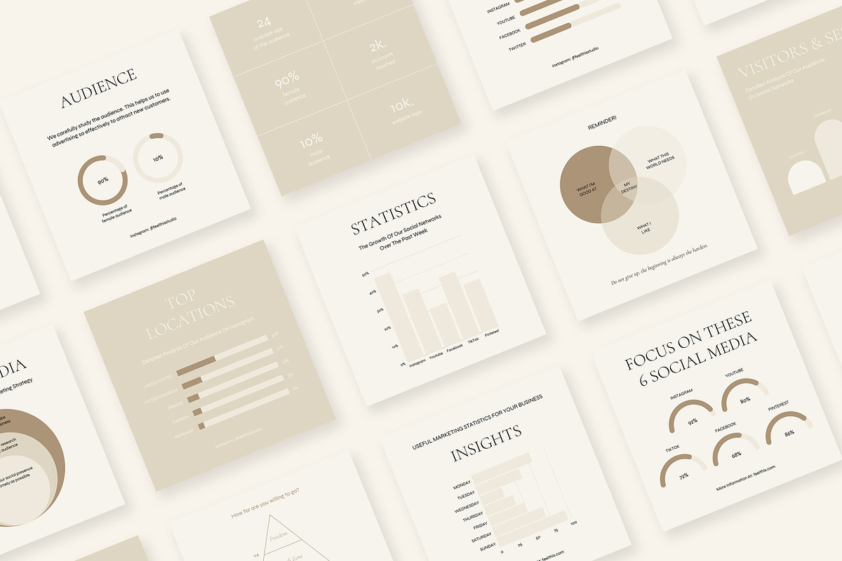 Muse Social Media Pack Canva, a Social Media Template by Feel This (Photo 14 of 32)