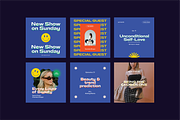 Retro Podcast Instagram Templates, a Social Media Template by Nurrehmet Studio (Thumbnail 12 of 12)