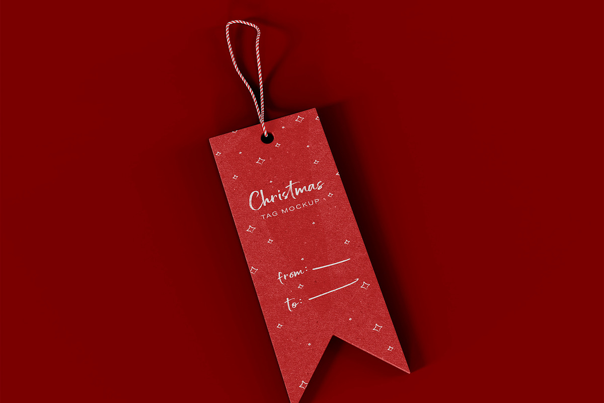 Hang Tag with Flag Shape Mockup, an Apparel Mockup by McLittle Stock