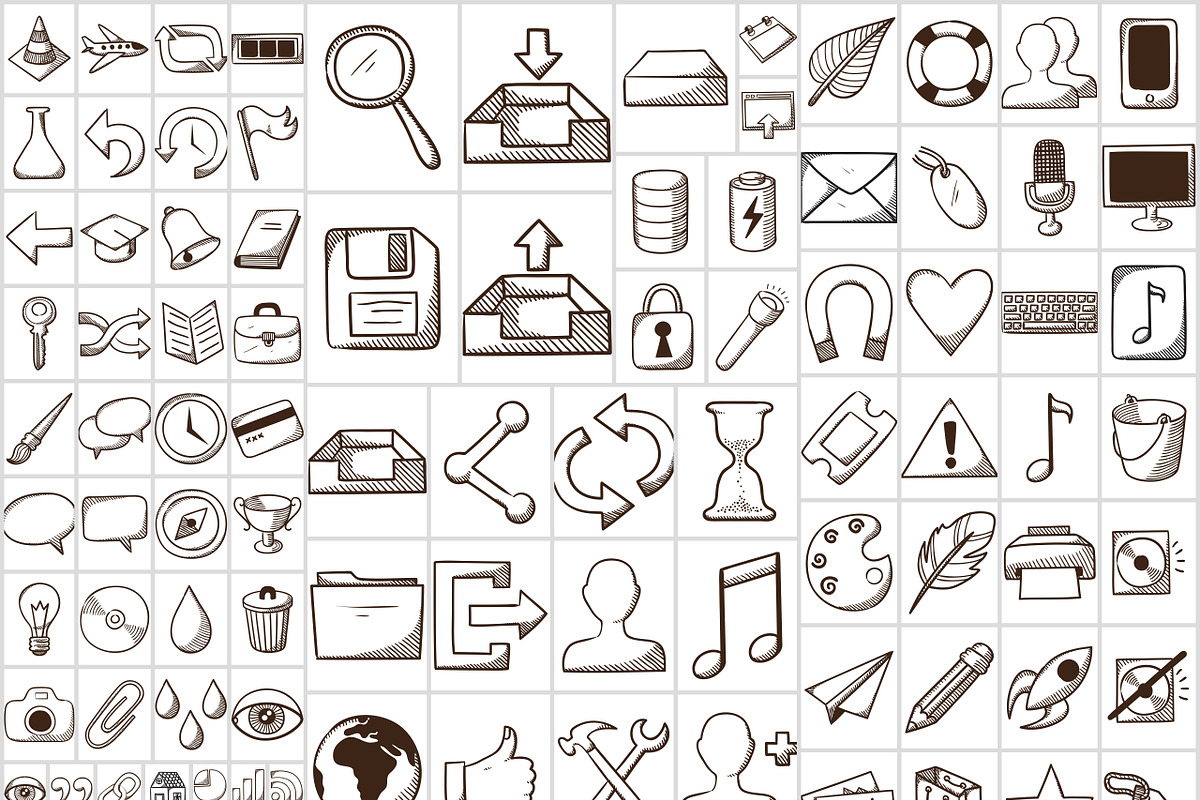 Collection of icons in sketch style, an Icon by Chuhastock (Photo 2 of 2)