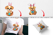 Easter Dog Clipart, a Graphic by Artnoy (Thumbnail 3 of 5)