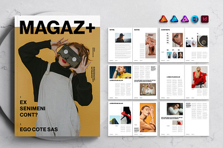 Inspiring Magazine Template, a Magazine Template by DesignCrest