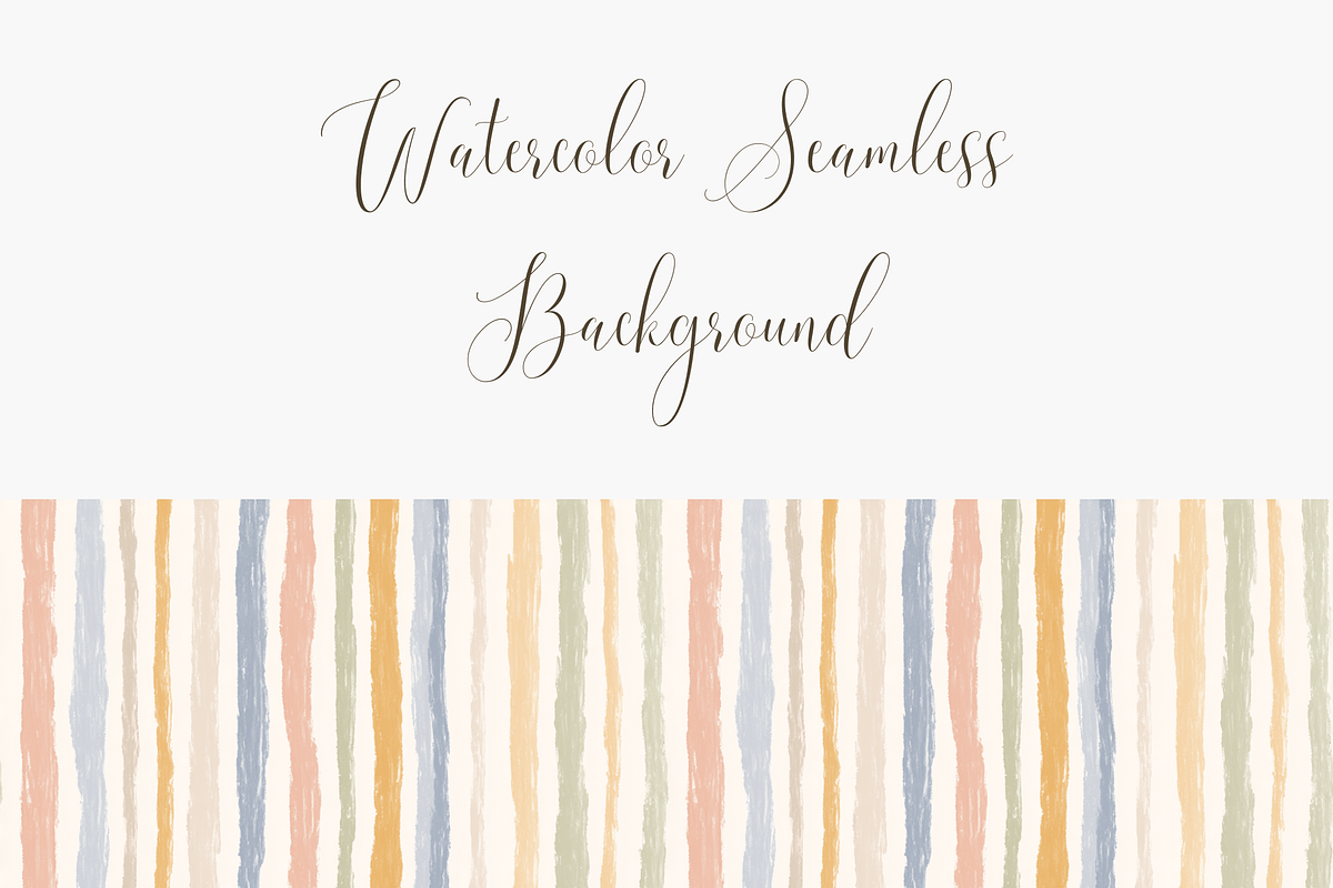 Kids Vintage Stripes Seamless Patter, a Pattern Graphic by Pati Charm Studio (Photo 3 of 7)
