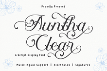 Auntha Clear | Script Font