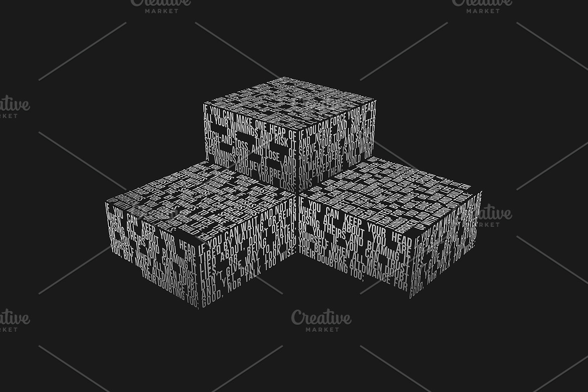 3D Typography PSD Mockup, a Print Template by Sinlatown (Photo 7 of 9)