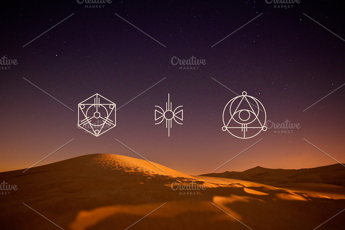 Ancient Tribal Symbols Set, a Graphic by CojoMoxon (Photo 4 of 5)