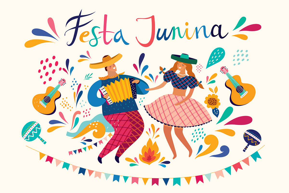 Festa Junina Brazil Collection, a Decorative Illustration by MoleskoStudio (Photo 1 of 3)