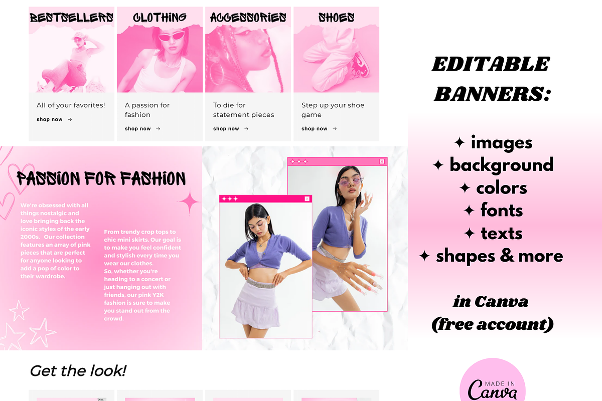 Y2K PINK Shopify Theme Y2K AESTHETIC, a Shopify Template by PLANETSEL (Photo 5 of 5)