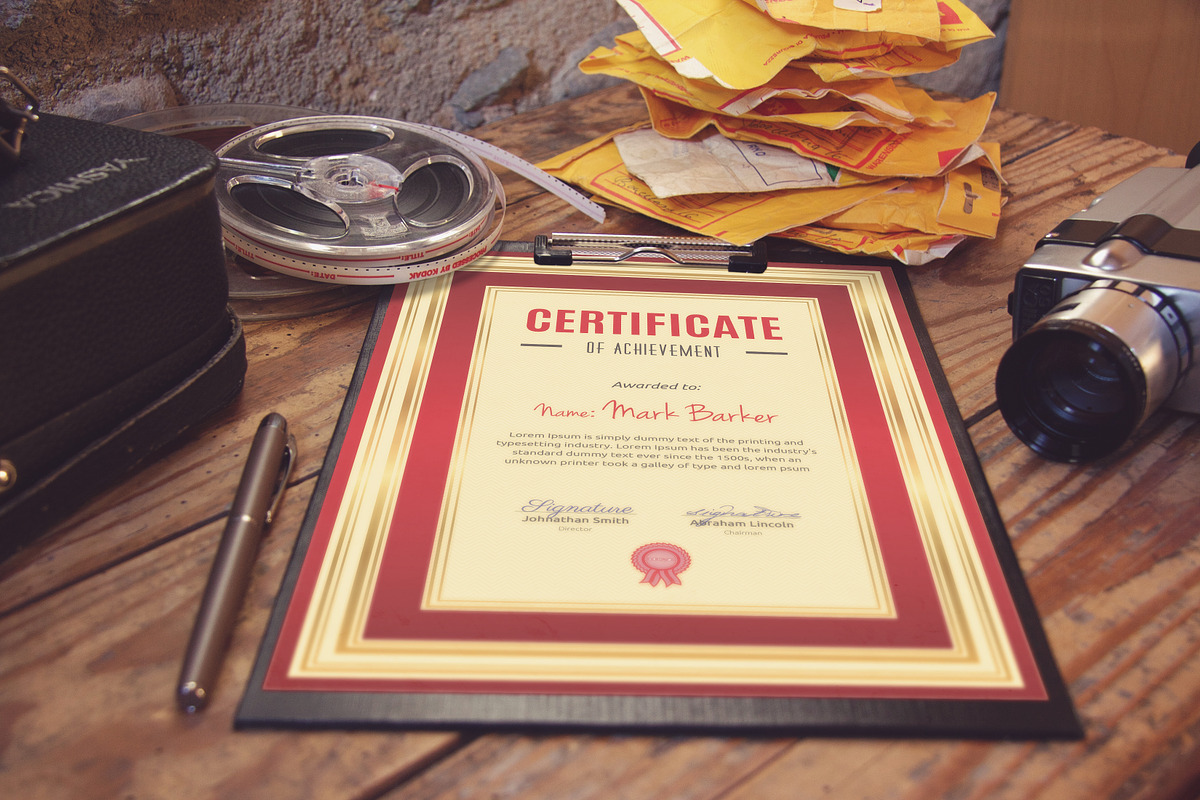 Certificate Word | PSD | AI, a Templates & Theme by Curve Design (Photo 2 of 3)