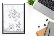 215 Vector Space Coloring Pages, an Illustration by Blue Digital Studio (Thumbnail 2 of 5)