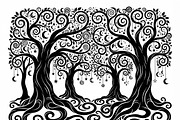 50 Mystical Galaxy Forest Silhouette, a Technology Illustration by Amazin_art (Thumbnail 21 of 34)